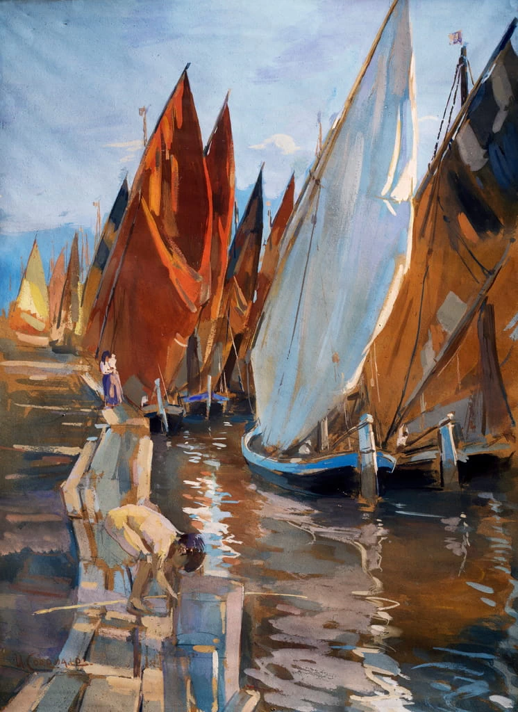 Barche a vela - Galleria d'Arte Moderna, Roma